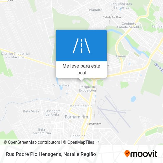 Rua Padre Pio Hensgens mapa