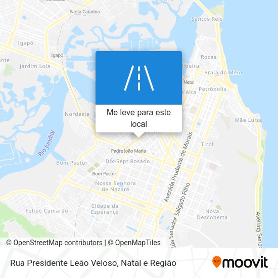 Rua Presidente Leão Veloso mapa