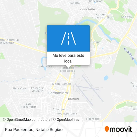 Rua Pacaembu mapa