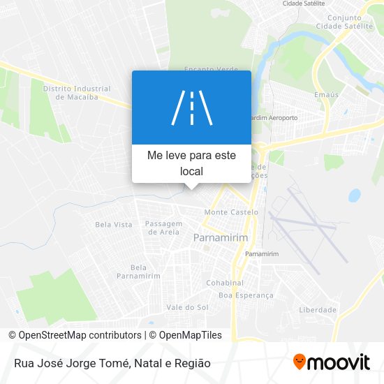 Rua José Jorge Tomé mapa