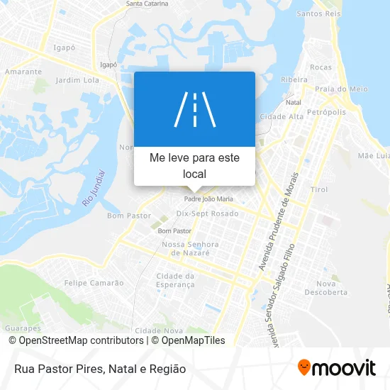 Rua Pastor Pires mapa