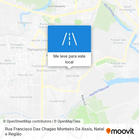 Rua Francisco Das Chagas Monteiro De Assis mapa