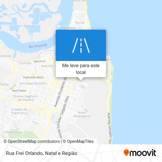 Rua Frei Orlando mapa