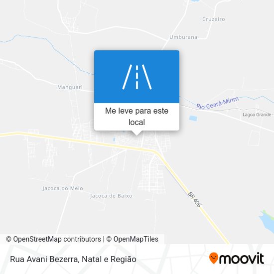 Rua Avani Bezerra mapa
