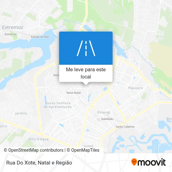 Rua Do Xote mapa