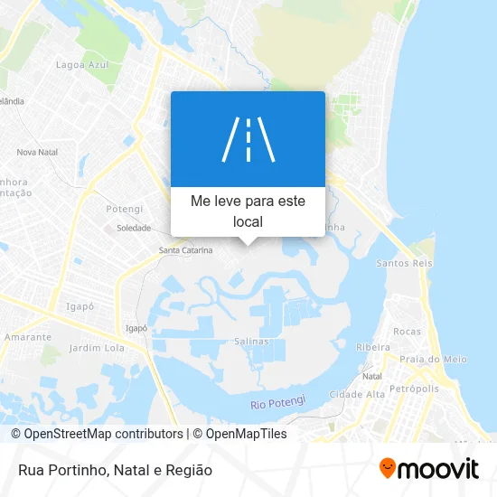Rua Portinho mapa