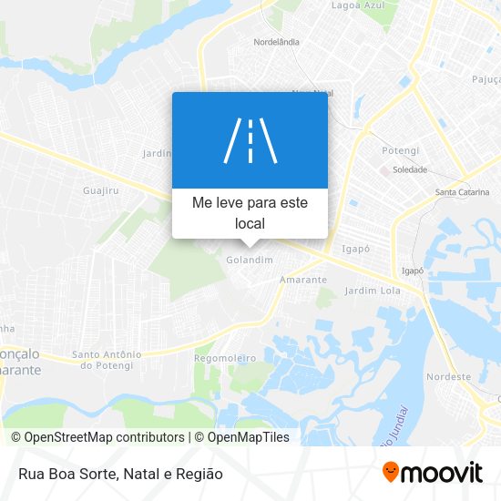 Rua Boa Sorte mapa