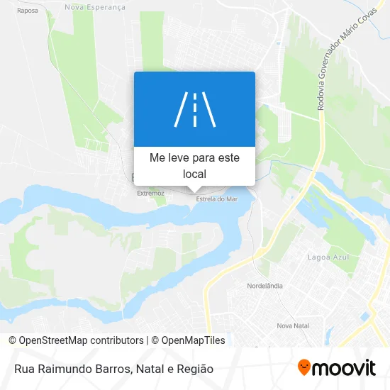 Rua Raimundo Barros mapa