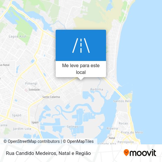Rua Candido Medeiros mapa