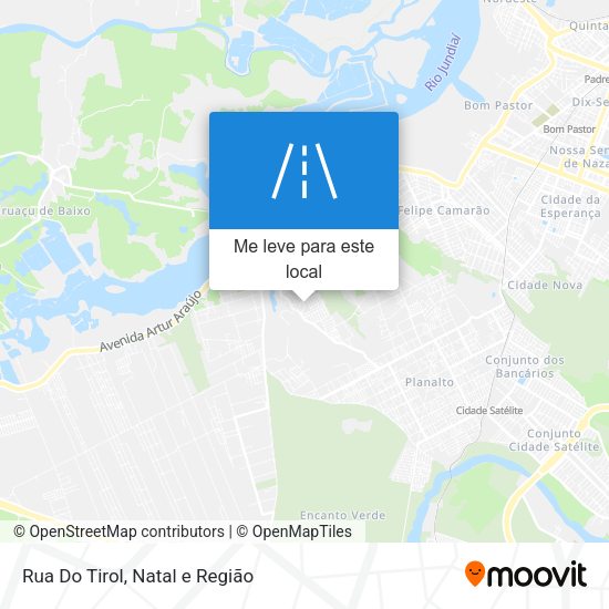 Rua Do Tirol mapa