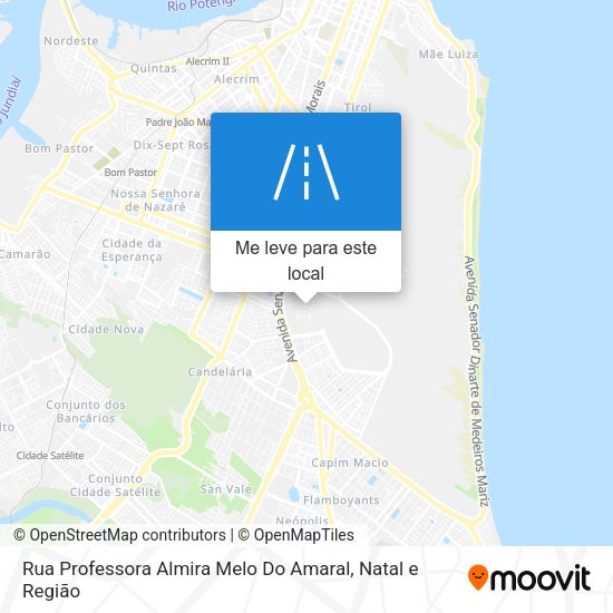 Rua Professora Almira Melo Do Amaral mapa
