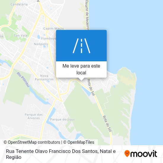 Rua Tenente Olavo Francisco Dos Santos mapa