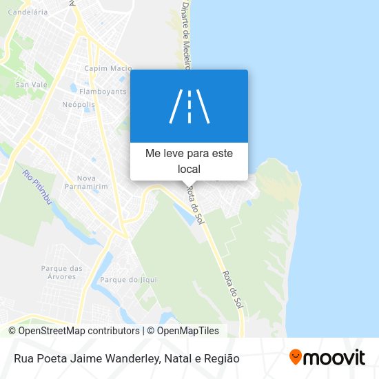 Rua Poeta Jaime Wanderley mapa