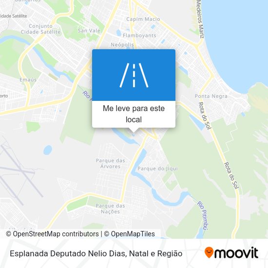 Esplanada Deputado Nelio Dias mapa