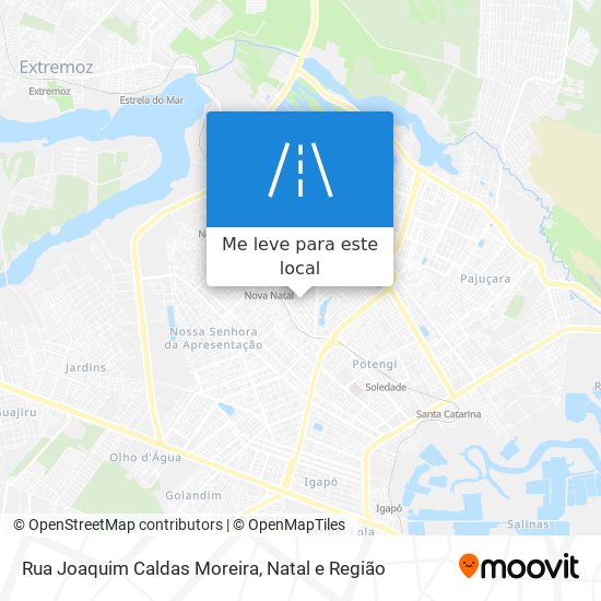 Rua Joaquim Caldas Moreira mapa