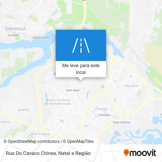 Rua Do Cavaco Chines mapa