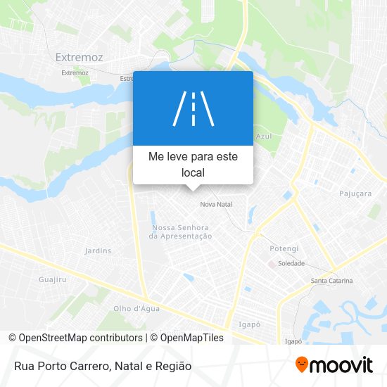 Rua Porto Carrero mapa
