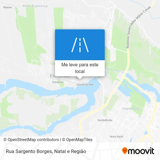 Rua Sargento Borges mapa