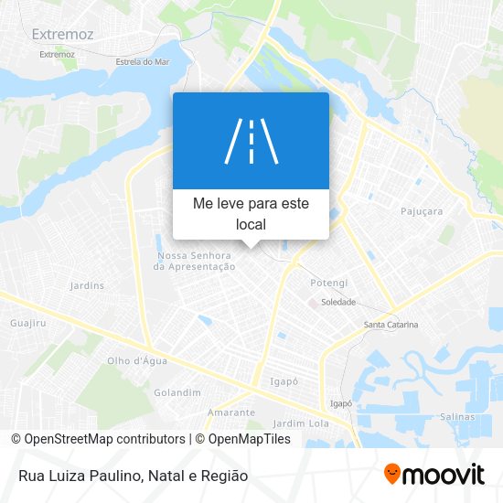 Rua Luiza Paulino mapa