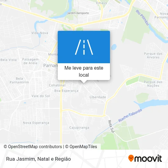 Rua Jasmim mapa