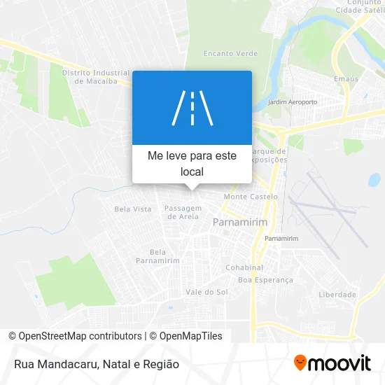 Rua Mandacaru mapa