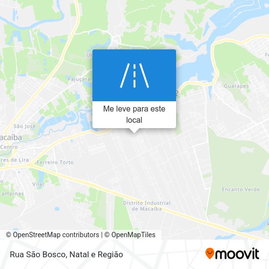 Rua São Bosco mapa