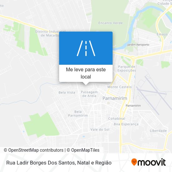 Rua Ladir Borges Dos Santos mapa