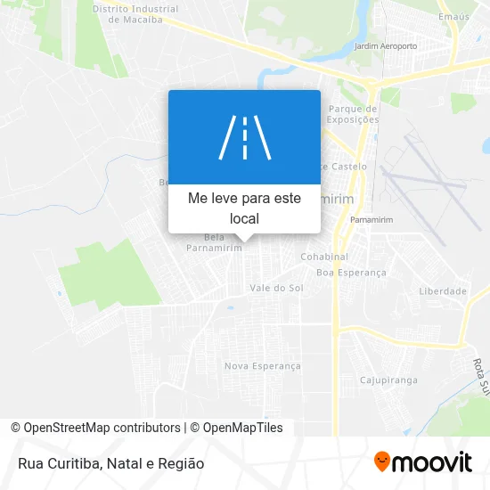 Rua Curitiba mapa