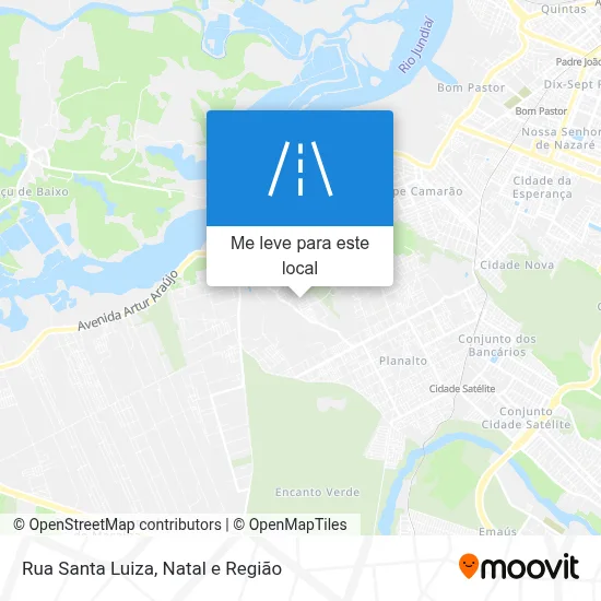 Rua Santa Luiza mapa