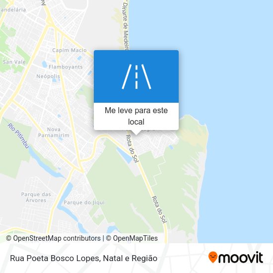 Rua Poeta Bosco Lopes mapa