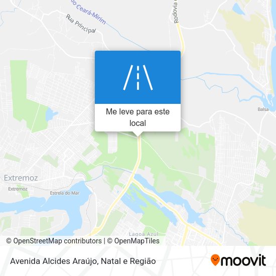 Avenida Alcides Araújo mapa
