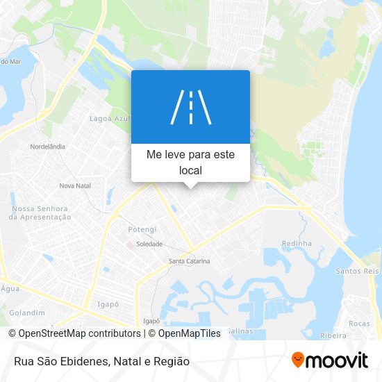 Rua São Ebidenes mapa