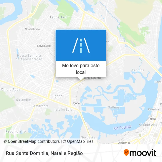 Rua Santa Domitila mapa