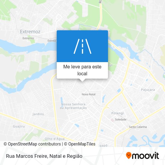 Rua Marcos Freire mapa