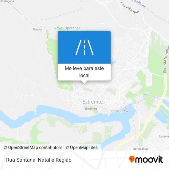 Rua Santana mapa