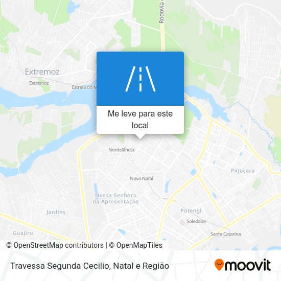Travessa Segunda Cecilio mapa