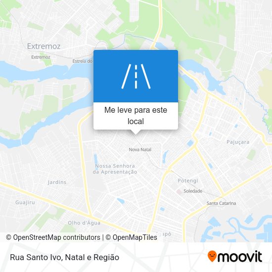 Rua Santo Ivo mapa