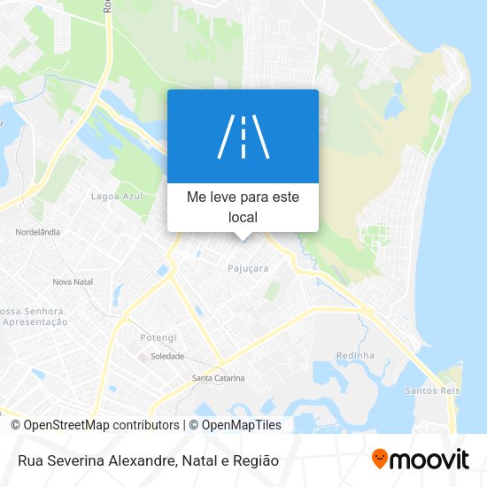 Rua Severina Alexandre mapa
