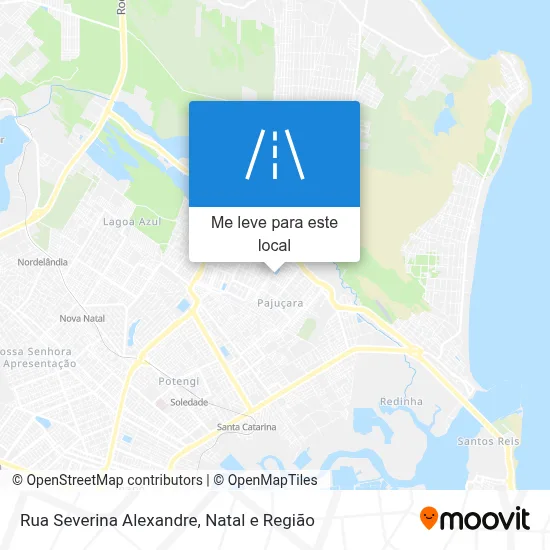 Rua Severina Alexandre mapa