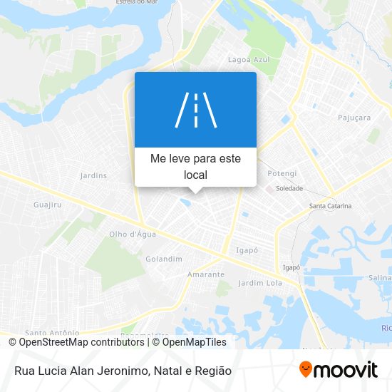 Rua Lucia Alan Jeronimo mapa