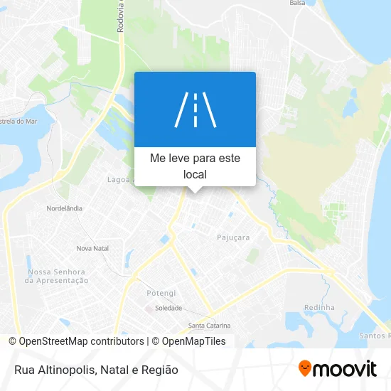 Rua Altinopolis mapa
