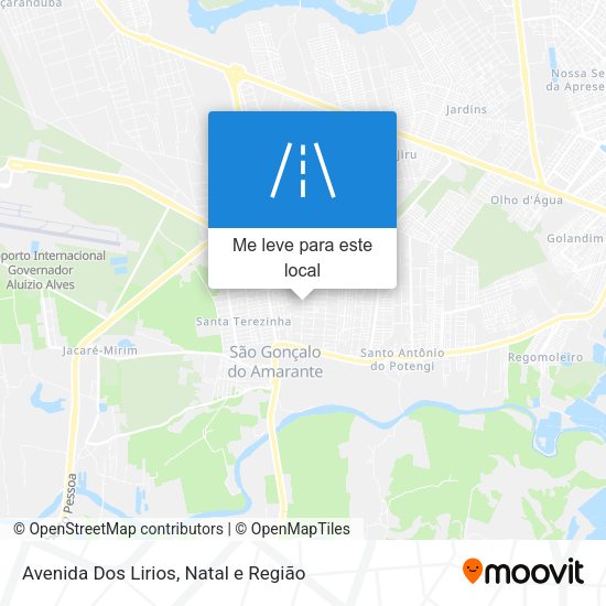 Avenida Dos Lirios mapa