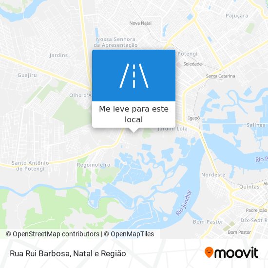 Rua Rui Barbosa mapa