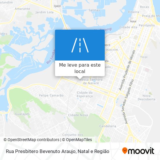 Rua Presbitero Bevenuto Araujo mapa