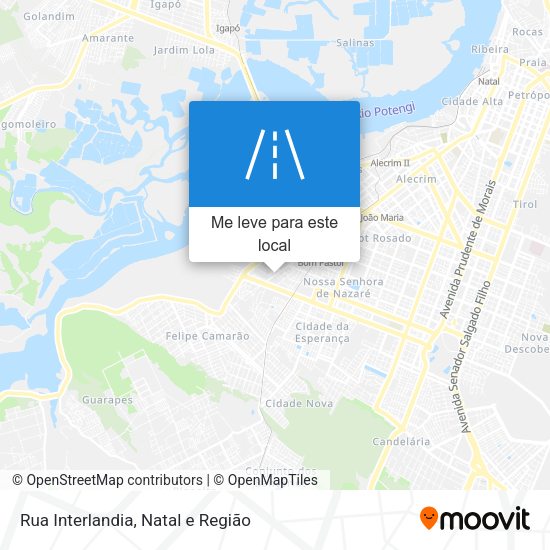 Rua Interlandia mapa
