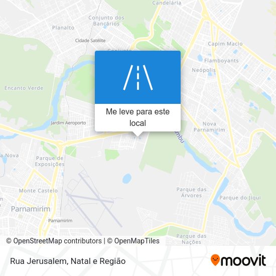 Rua Jerusalem mapa