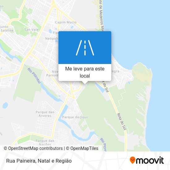 Rua Paineira mapa