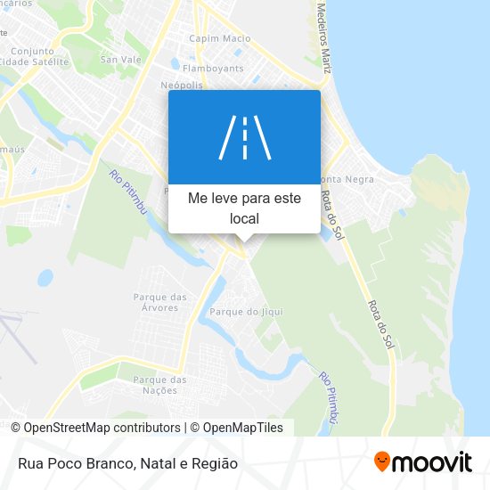 Rua Poco Branco mapa