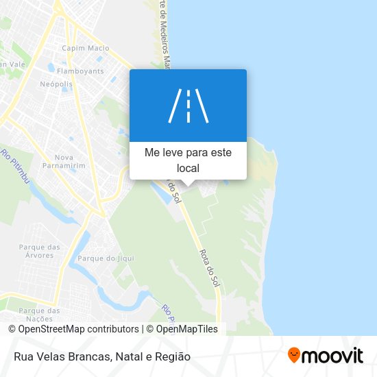 Rua Velas Brancas mapa
