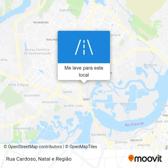 Rua Cardoso mapa